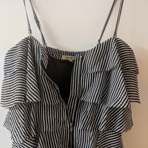 Lucy & Co Striped Zipper Dress